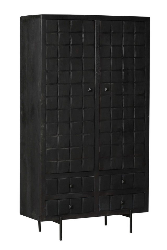Villa Möbel Kommode (100x40x180 cm, 1 St., 1 Kommode), Mangoholz mit Metallbeinen von Villa Möbel