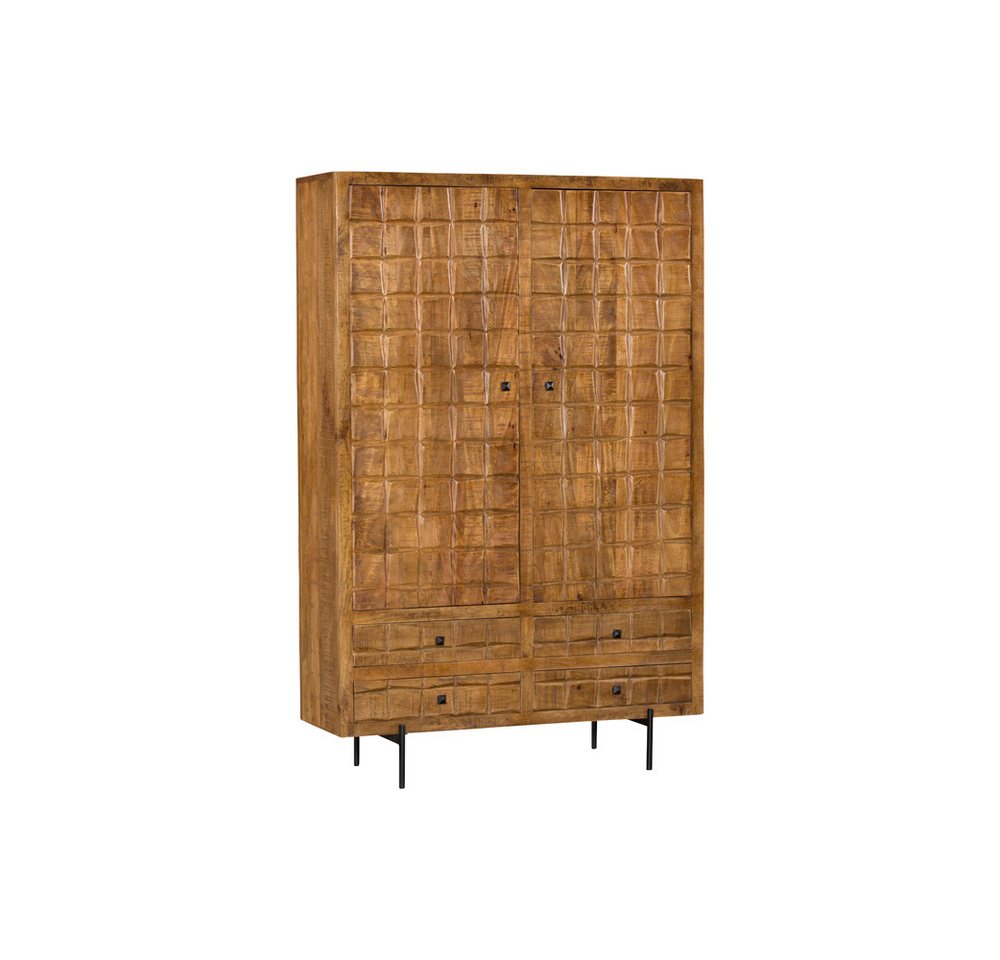 Villa Möbel Kommode (100x40x180 cm, 1 St., 1 Kommode), Mangoholz mit Metallbeinen von Villa Möbel