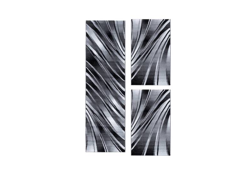 Villa Möbel Kurzflor-Bettumrandung Abstrakt Wellen Design, Höhe 12 mm, (3-tlg), Kurzflor Teppich Wohnzimmer Abstrakt Wellen Design versch. größe von Villa Möbel