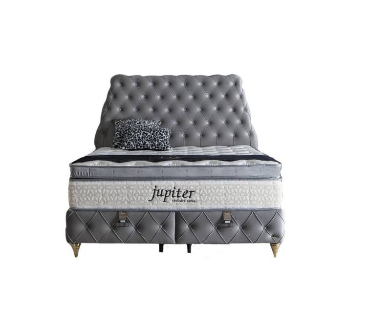 Villa Möbel Boxspringbett JUPITER (Bett, Bett), Bettkasten mit XXL Stauraum & Gasdruckfedern für einfache Handhabung von Villa Möbel