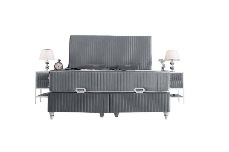 Villa Möbel Boxspringbett LINA (Bett, Bett), Bettkasten mit XXL Stauraum & Gasdruckfedern für einfache Handhabung von Villa Möbel