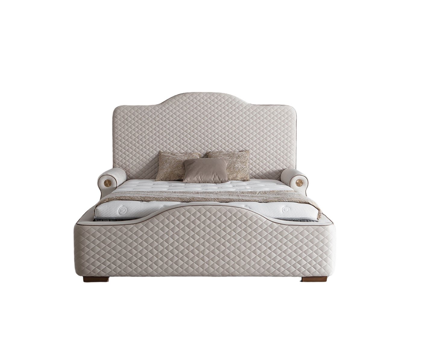 Villa Möbel Boxspringbett OSLO (Bett, Bett), Bettkasten mit XXL Stauraum & Gasdruckfedern für einfache Handhabung von Villa Möbel