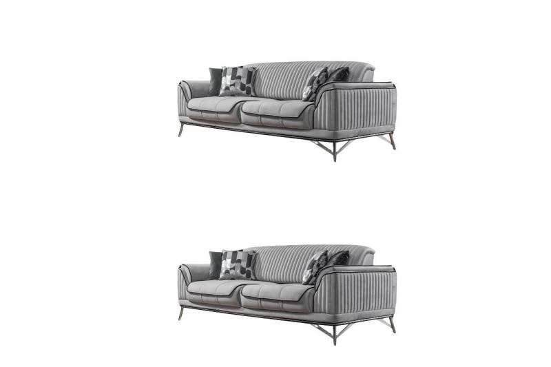 Villa Möbel Polstergarnitur Bond, (Set, 2-tlg), mit Relax-/Bettfunktion durch umklappbare Rückenlehne von Villa Möbel