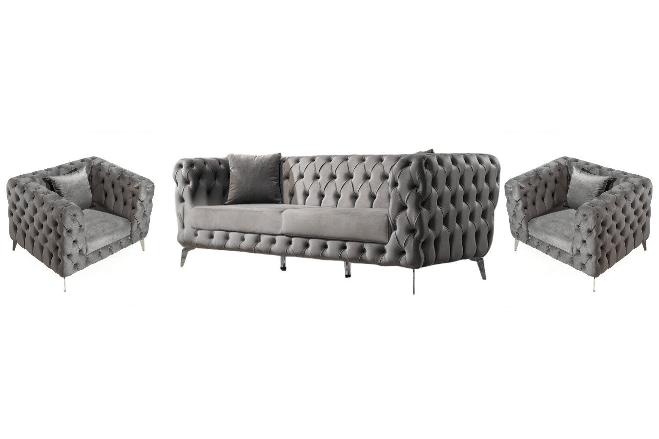 Villa Möbel Polstergarnitur Hawaii, (Set, 3-tlg), Handmade Quality,strapazierfähiger,pflegeleichter Mikrofaserstoff von Villa Möbel