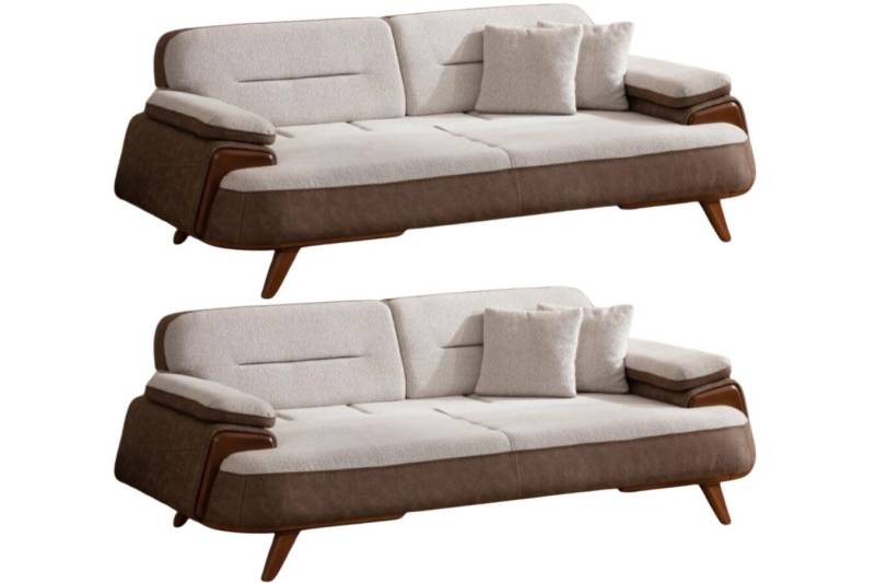 Villa Möbel Polstergarnitur Kendo, (2- tlg., 2-tlg), Handmade Quality,strapazierfähiger Mikrofaser Samtstoff von Villa Möbel