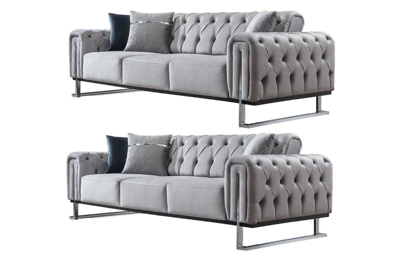 Villa Möbel Polstergarnitur Nova, (Set, 2-tlg), mit Relax-/Bettfunktion durch umklappbare Rückenlehne von Villa Möbel