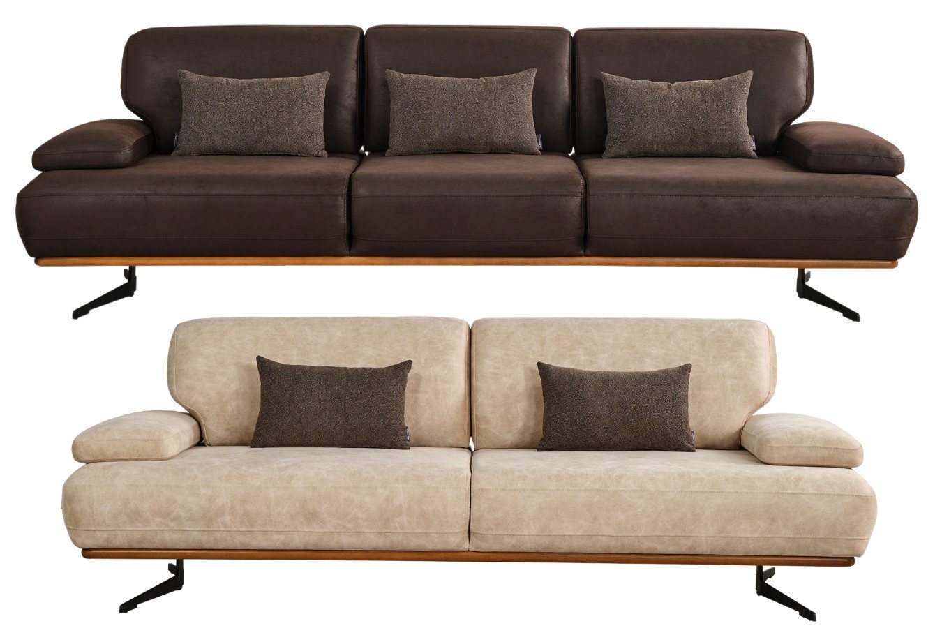 Villa Möbel Polstergarnitur Pegasus, (Set), Hand Made Qualtiy, Luxus-Microfaser (100% Polyester) von Villa Möbel