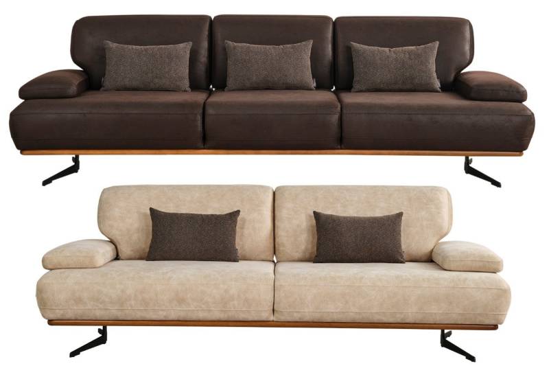 Villa Möbel Polstergarnitur Pegasus, (Set), Hand Made Qualtiy, Luxus-Microfaser (100% Polyester) von Villa Möbel