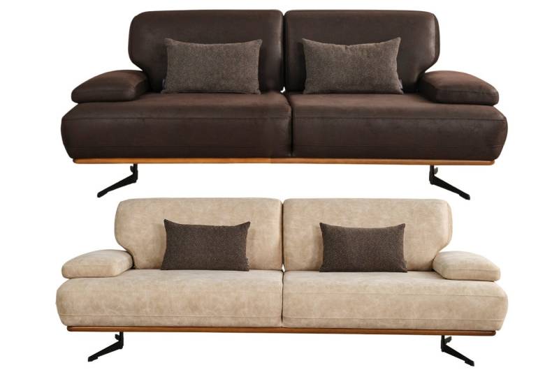Villa Möbel Polstergarnitur Pegasus, (Set, 2-tlg), Hand Made Qualtiy, Luxus-Microfaser (100% Polyester) von Villa Möbel