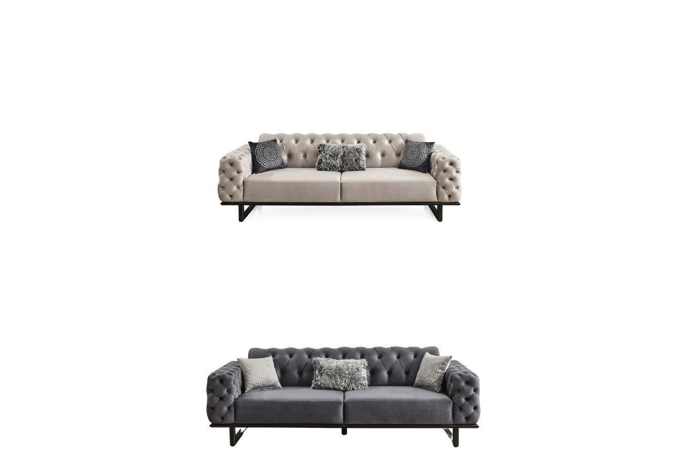 Villa Möbel Polstergarnitur Zen, (Set, 2-tlg), Hand Made Qualtiy, Luxus-Microfaser (100% Polyester) von Villa Möbel