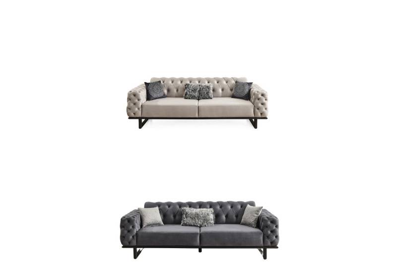 Villa Möbel Polstergarnitur Zen, (Set, 2-tlg), Hand Made Qualtiy, Luxus-Microfaser (100% Polyester) von Villa Möbel