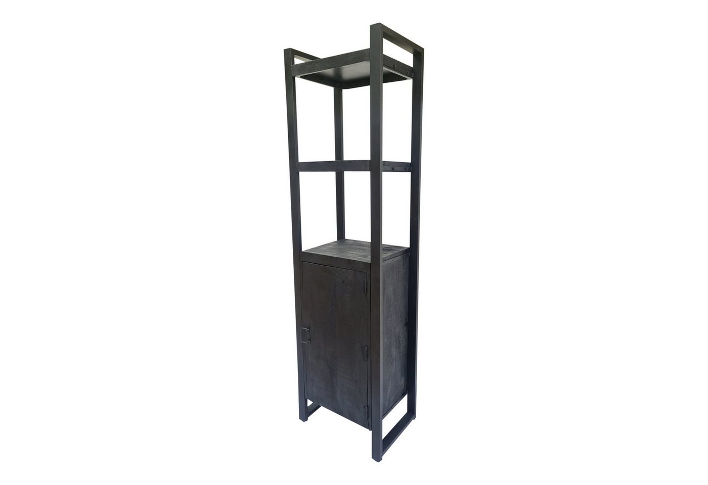 Villa Möbel Regal, 55x45x200cm 1-tlg., Mangoholz mit Metallrahmen im Indusrial-Style Villa Möbel Regal, 55x45x200cm 1-tlg., Mangoholz mit Metallrahmen im Indusrial-Style von Villa Möbel