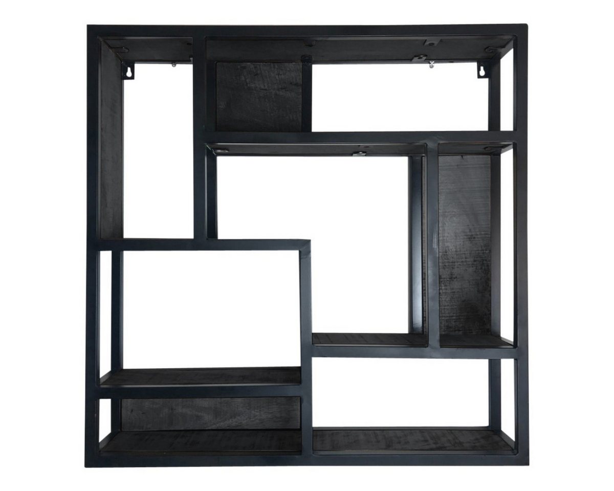Villa Möbel Regal, 75x16x75cm 1-tlg., Mango Massivholz mit Metallrahmen im Industrial Style Villa Möbel Regal, 75x16x75cm 1-tlg., Mango Massivholz mit Metallrahmen im Industrial Style von Villa Möbel