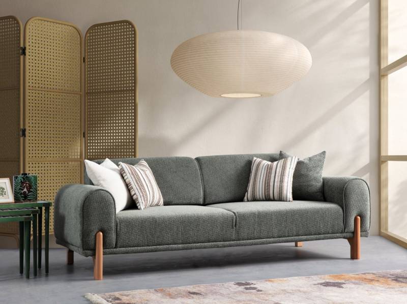 Villa Möbel Sofa Adonis, 1 Stk. 3-Sitzer, mit Relax-/Bettfunktion durch umklappbare Rückenlehne von Villa Möbel