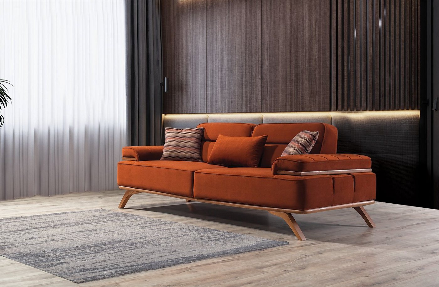 Villa Möbel Sofa Andorra, 1 Stk. 3-Sitzer, mit Relax-/Bettfunktion durch verstellbare Rückenlehne Villa Möbel Sofa Andorra, 1 Stk. 3-Sitzer, mit Relax-/Bettfunktion durch verstellbare Rückenlehne von Villa Möbel