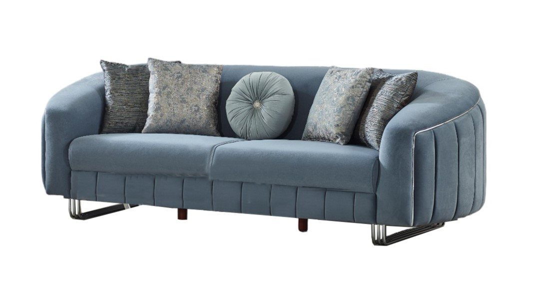 Villa Möbel Sofa Angela, 1 Stk. 2-Sitzer, Hand Made Quality, pflegeleichter Mikrofasersamtstoff von Villa Möbel