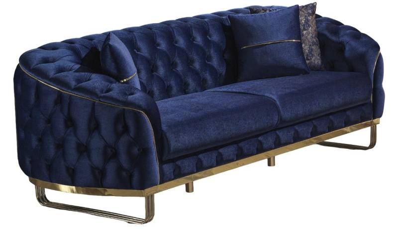 Villa Möbel Sofa Bellezza, 1 Stk. 2-Sitzer, Hand Made Quality, pflegeleichter Mikrofasersamtstoff von Villa Möbel