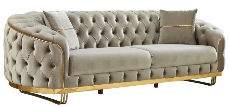 Villa Möbel Sofa Bellezza, 1 Stk. 3-Sitzer, Hand Made Quality, pflegeleichter Mikrofasersamtstoff Villa Möbel Sofa Bellezza, 1 Stk. 3-Sitzer, Hand Made Quality, pflegeleichter Mikrofasersamtstoff von Villa Möbel
