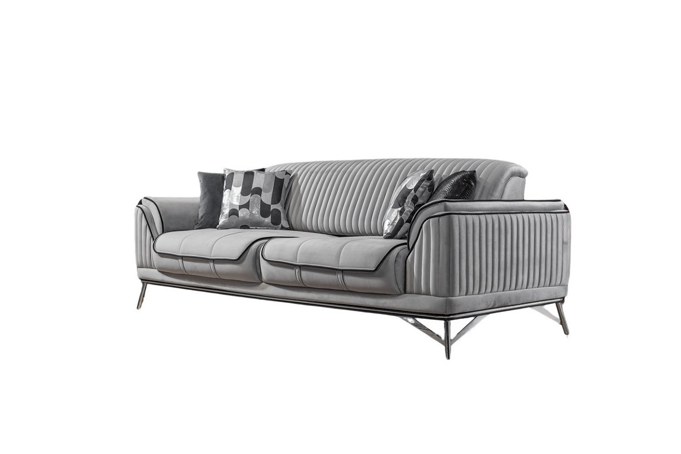 Villa Möbel Sofa Bond, 1 Stk. 3-Sitzer, Quality Made in Turkey, Luxus-Microfaser (100% Polyester) von Villa Möbel