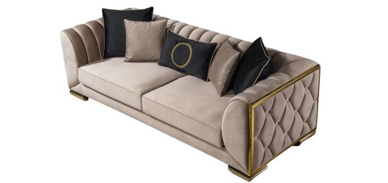 Villa Möbel Sofa Casablanca, Set, Handmade Quality,strapazierfähiger,pflegeleichter Mikrofaserstoff Villa Möbel Sofa Casablanca, Set, Handmade Quality,strapazierfähiger,pflegeleichter Mikrofaserstoff von Villa Möbel