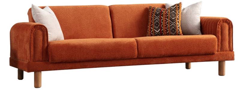 Villa Möbel Sofa Charm, 1 Stk. 3-Sitzer, Hand Made Qualtiy, Schlaffunktion durch aufklappbare Sitzfläche von Villa Möbel