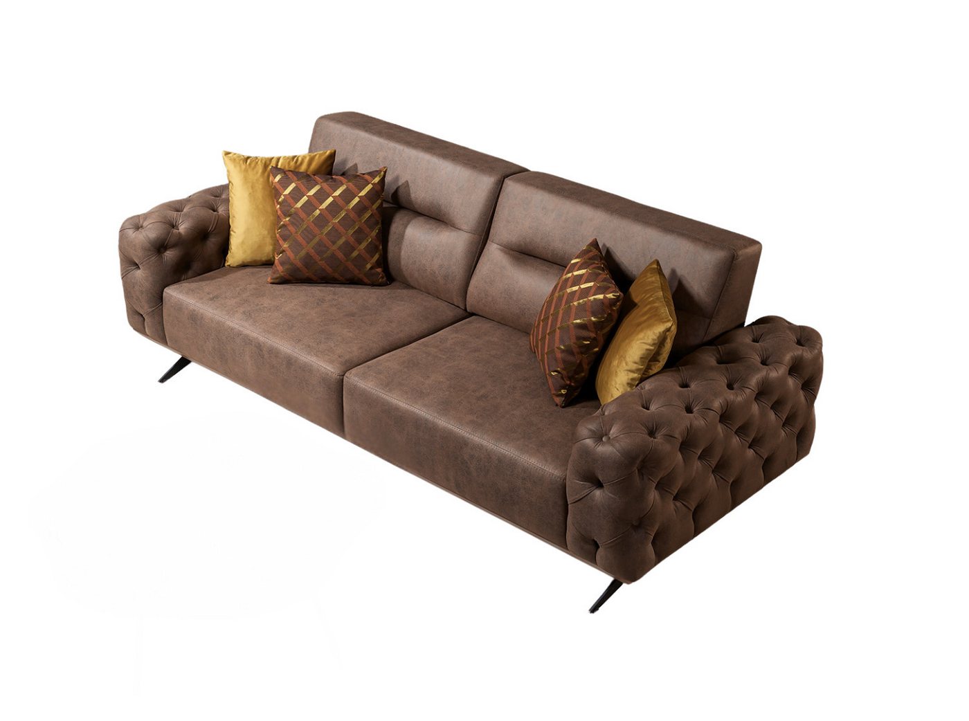 Villa Möbel Sofa Cuba, 1 Stk. 2-Sitzer, Quality Made in Turkey, Luxus-Microfaser (100% Polyester) von Villa Möbel