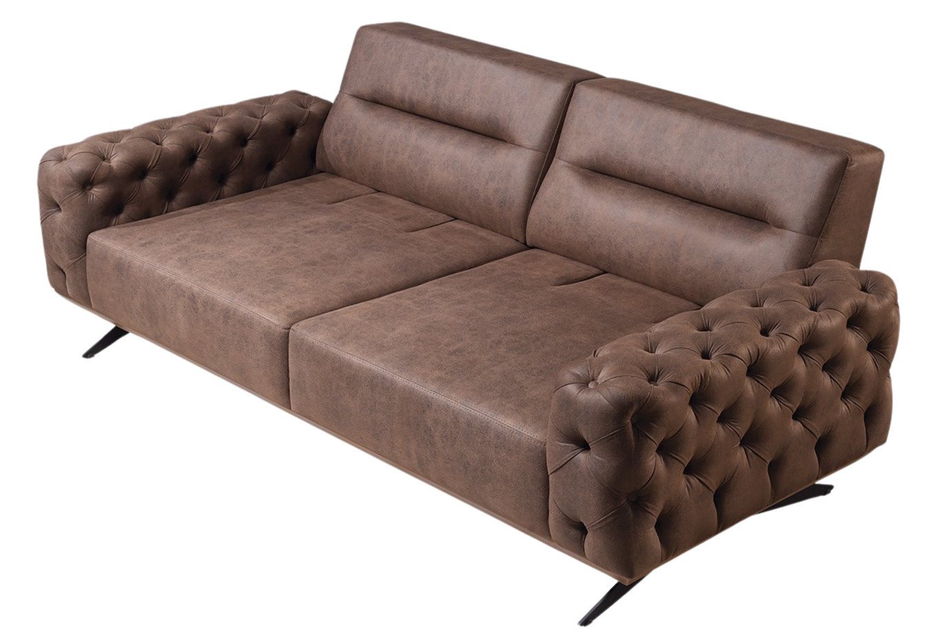 Villa Möbel Sofa Cuba, 1 Stk. 3-Sitzer, Quality Made in Turkey, Luxus-Microfaser (100% Polyester) von Villa Möbel