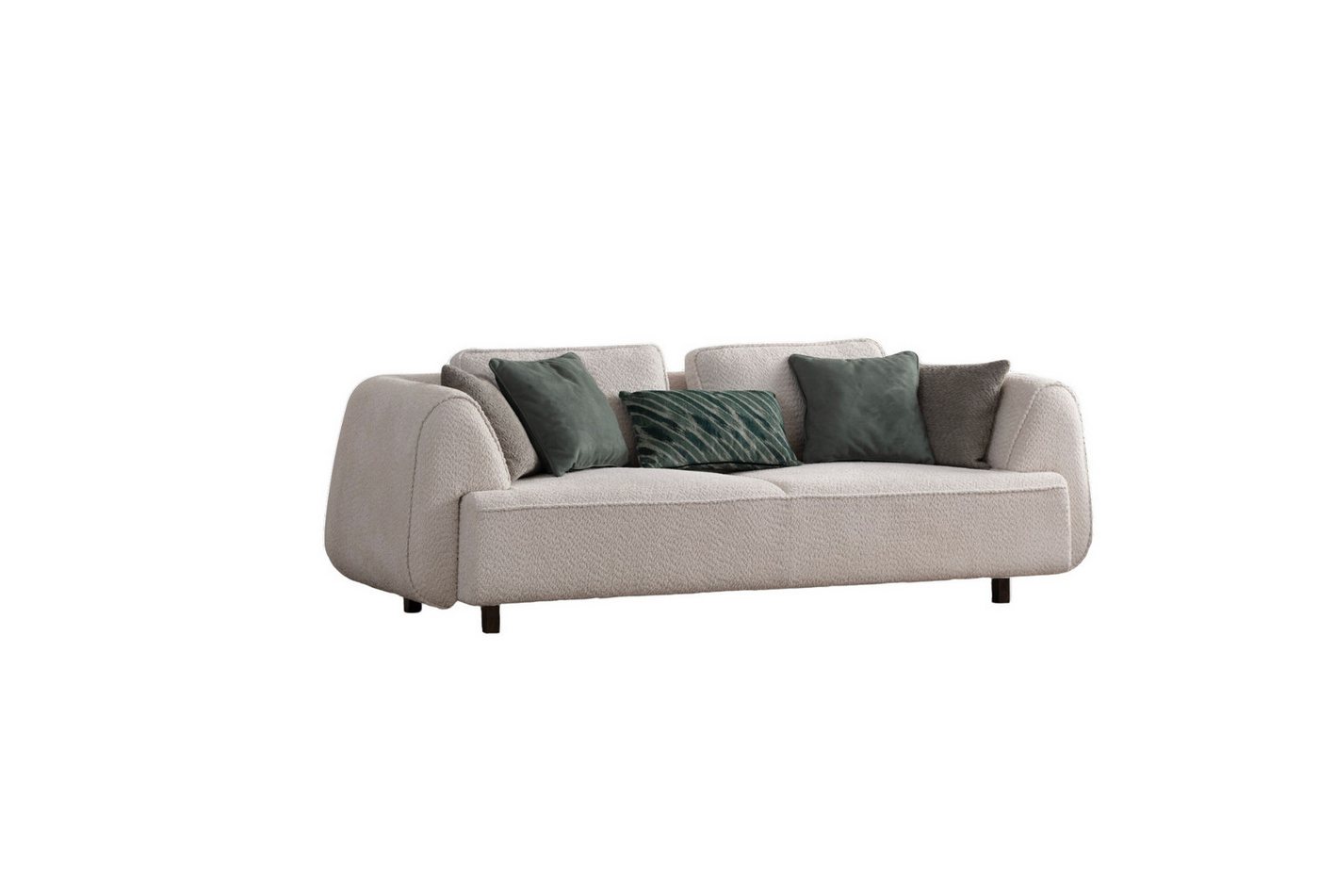Villa Möbel Sofa Dallas, 1 Stk. 3-Sitzer, Hand Made Qualtiy, pflegeleichter Mikrofaserstoff von Villa Möbel