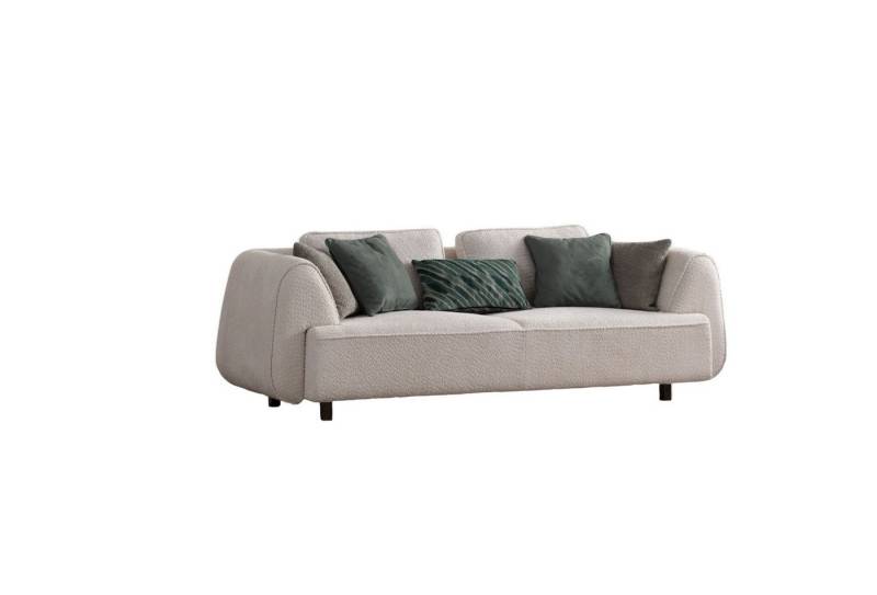 Villa Möbel Sofa Dallas, 1 Stk. 3-Sitzer, Hand Made Qualtiy, pflegeleichter Mikrofaserstoff von Villa Möbel