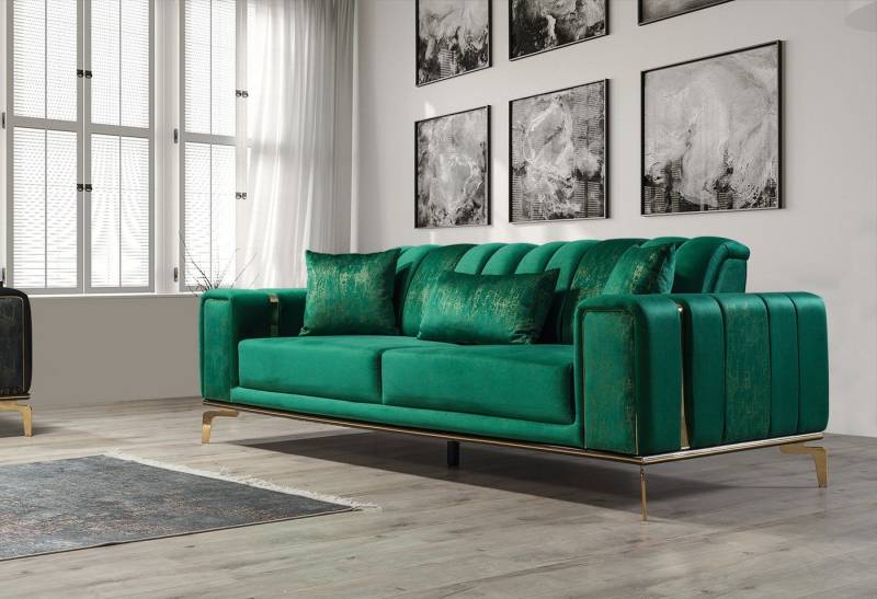 Villa Möbel Sofa Eden, Set, mit Relax-/Bettfunktion durch umklappbare Rückenlehne von Villa Möbel