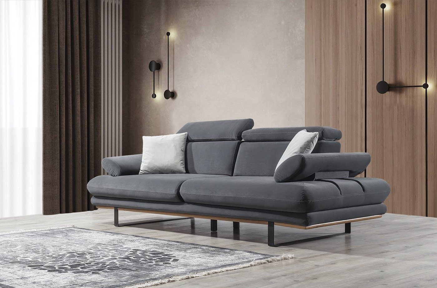 Villa Möbel Sofa Energy, 1 Stk. 2-Sitzer, Quality Made in Turkey, stylische Sitztiefen- und Armlehnenverstellung von Villa Möbel