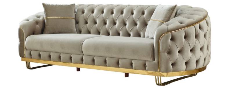 Villa Möbel Sofa Fairy, 1 Stk. 3-Sitzer, Handmade Quality,strapazierfähiger,pflegeleichter Mikrofaserstoff von Villa Möbel