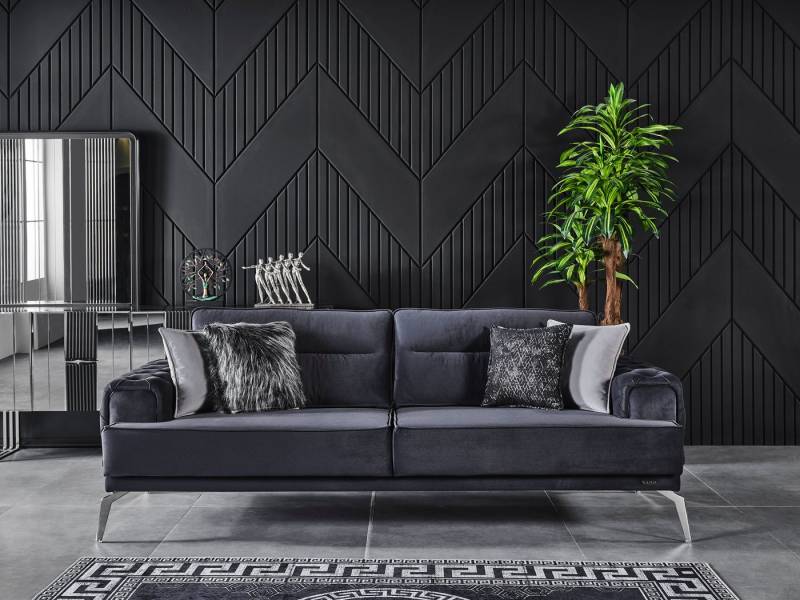 Villa Möbel Sofa Florida, 1 Stk. 3-Sitzer, mit Relax-/Bettfunktion durch verstellbare Rückenlehne von Villa Möbel