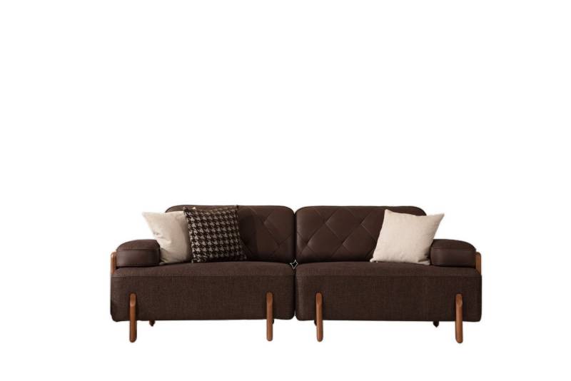 Villa Möbel Sofa Friendly, 1 Stk. 2-Sitzer, Handmade Quality,strapazierfähiger Mikrofaser Stoff von Villa Möbel