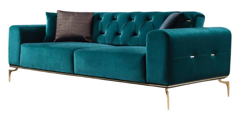 Villa Möbel Sofa Goldy, Set, mit Relax-/Bettfunktion durch umklappbare Rückenlehne von Villa Möbel