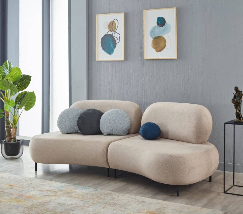 Villa Möbel Sofa Golf, 1 Stk. 2-Sitzer, mit Relax-/Bettfunktion durch umklappbare Rückenlehne von Villa Möbel