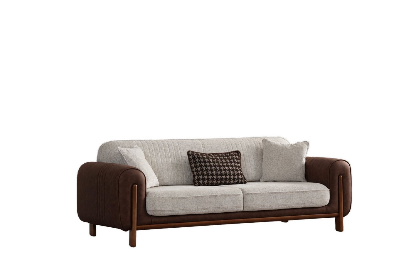 Villa Möbel Sofa Granada, 1 Stk. 2-Sitzer, Hand Made Qualtiy, pflegeleichter Mikrofaserstoff von Villa Möbel