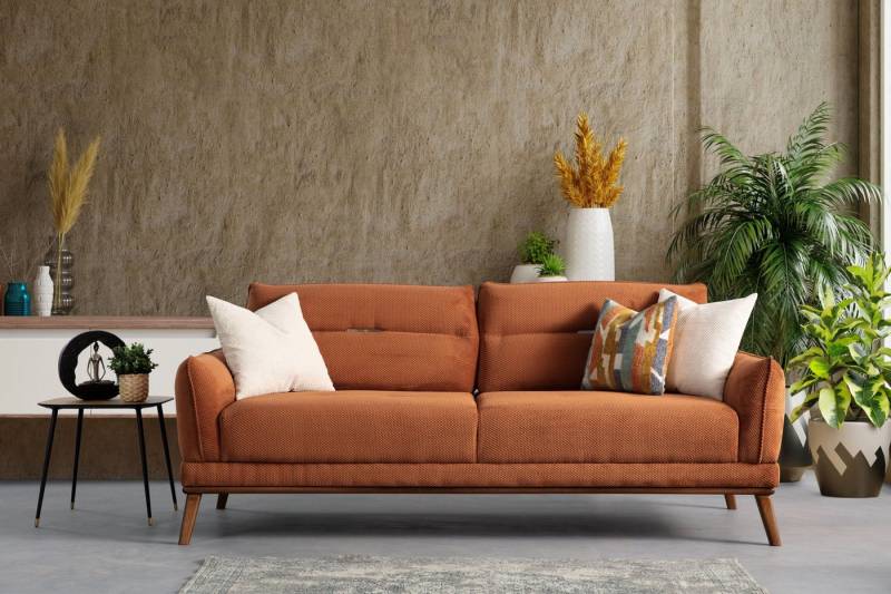 Villa Möbel Sofa Happy, 1 Stk. 2-Sitzer, mit Relax-/Bettfunktion durch verstellbare Rückenlehne von Villa Möbel