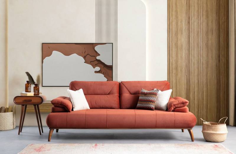 Villa Möbel Sofa Hazel, 1 Stk. 2-Sitzer, mit Relax-/Bettfunktion durch verstellbare Rückenlehne und Armlehne von Villa Möbel