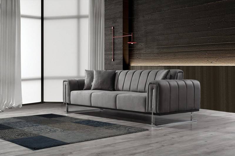 Villa Möbel Sofa Larissa, 1 Stk. 2-Sitzer, mit Relax-/Bettfunktion durch umklappbare Rückenlehne von Villa Möbel