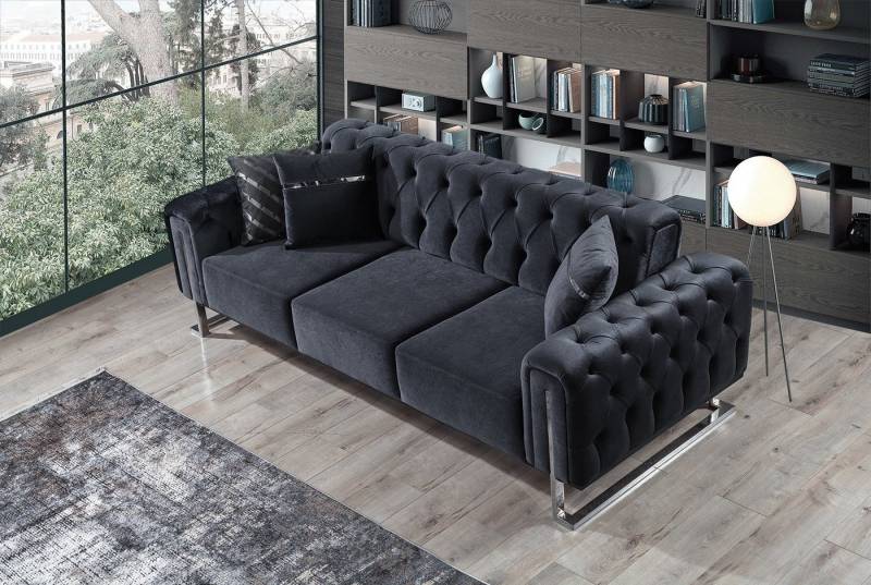 Villa Möbel Sofa Nova, Set, mit Relax-/Bettfunktion durch umklappbare Rückenlehne von Villa Möbel