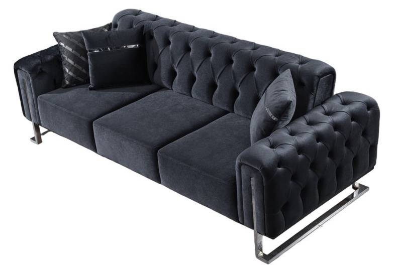 Villa Möbel Sofa Nova, 1 Stk. 3-Sitzer, mit Relax-/Bettfunktion durch umklappbare Rückenlehne von Villa Möbel