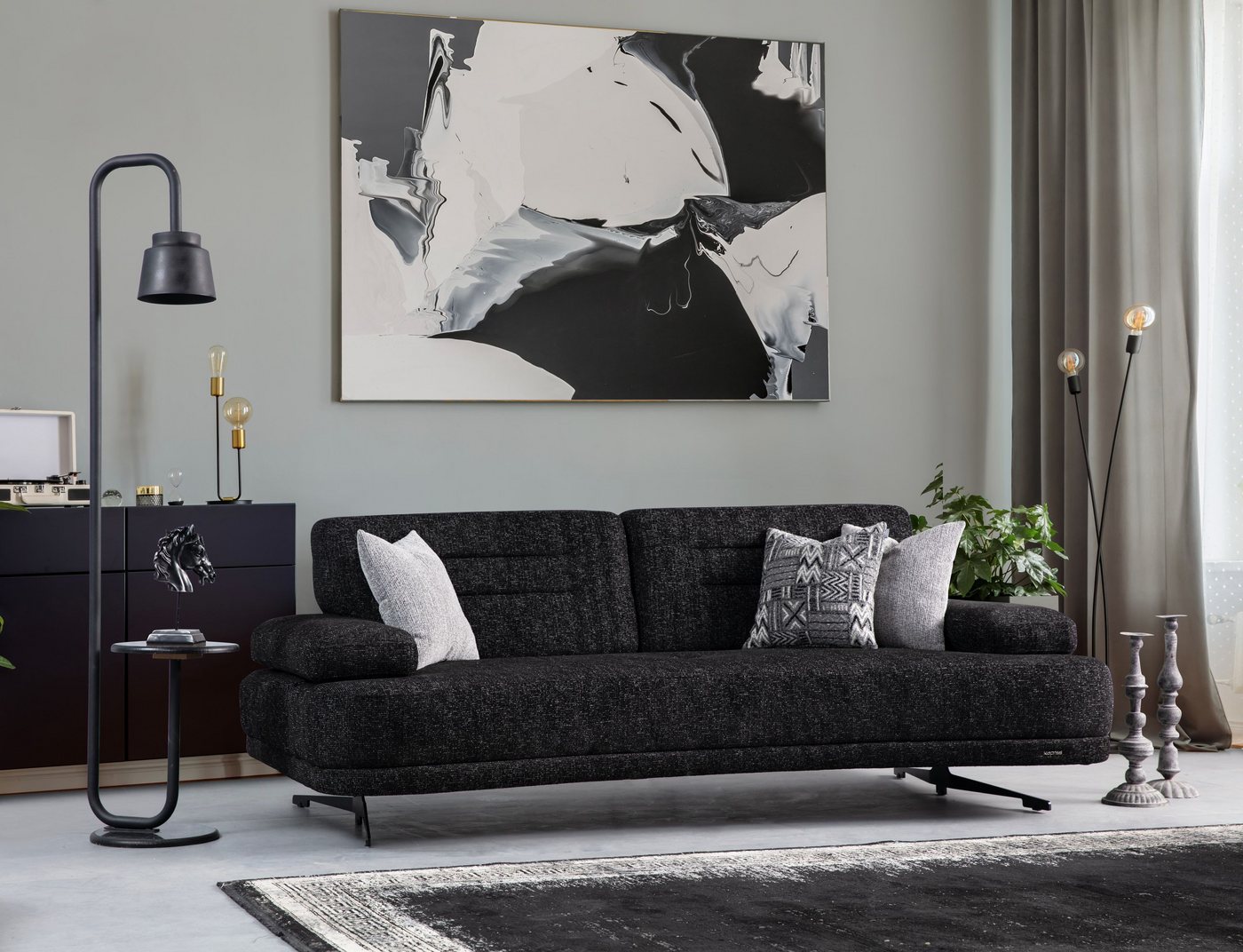 Villa Möbel Sofa Onyx, 1 Stk. 3-Sitzer, mit Relax-/Bettfunktion durch verstellbare Rückenlehne Villa Möbel Sofa Onyx, 1 Stk. 3-Sitzer, mit Relax-/Bettfunktion durch verstellbare Rückenlehne von Villa Möbel