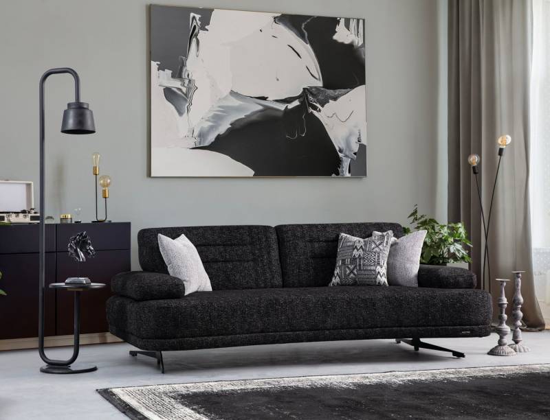 Villa Möbel Sofa Onyx, 1 Stk. 3-Sitzer, mit Relax-/Bettfunktion durch verstellbare Rückenlehne von Villa Möbel