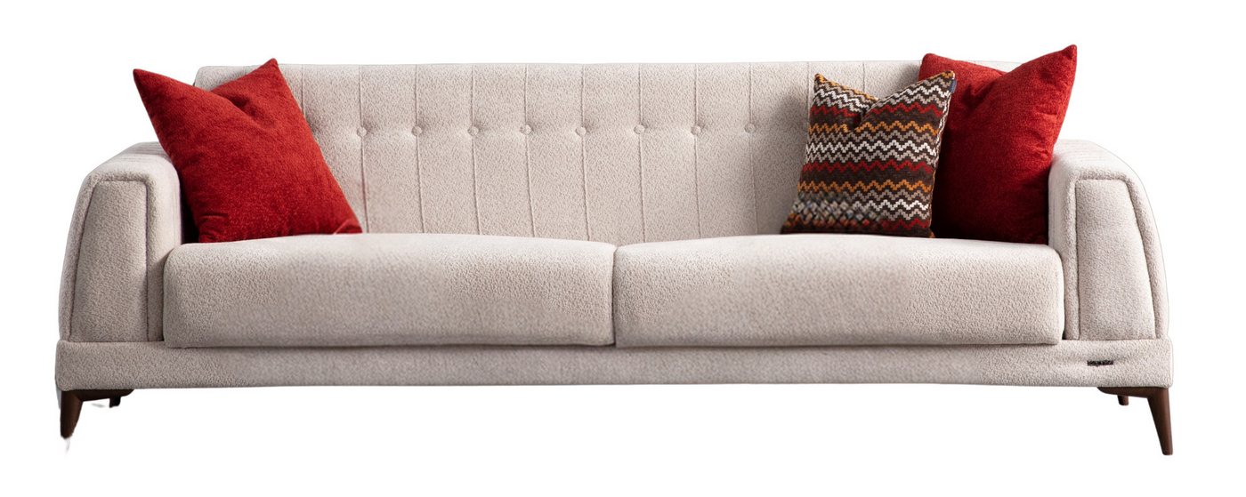 Villa Möbel Sofa Passion, 1 Stk. 3-Sitzer, mit Relax-/Bettfunktion durch aufklappbare Sitzfläche von Villa Möbel