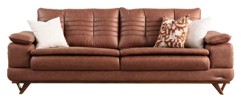 Villa Möbel Sofa Riga, 1 Stk. 2-Sitzer, mit Relax-/Bettfunktion durch umklappbare Rückenlehne von Villa Möbel