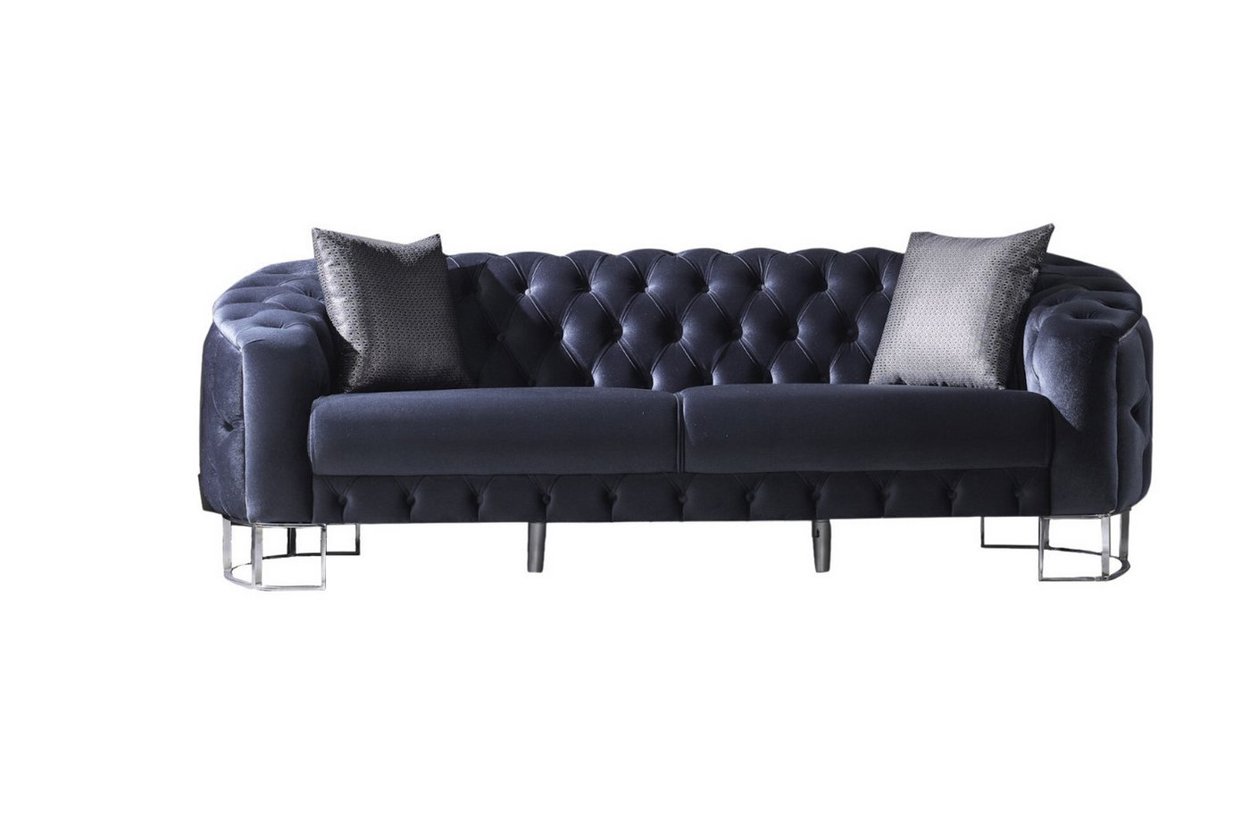 Villa Möbel Sofa Rocco, 1 Stk. 3-Sitzer, Hand Made Quality, pflegeleichter Mikrofasersamtstoff von Villa Möbel