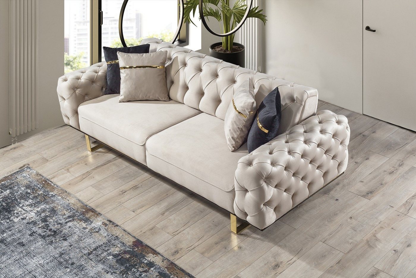 Villa Möbel Sofa Roma, 1 Stk. 2-Sitzer, mit Relax-/Bettfunktion durch umklappbare Rückenlehne Villa Möbel Sofa Roma, 1 Stk. 2-Sitzer, mit Relax-/Bettfunktion durch umklappbare Rückenlehne von Villa Möbel