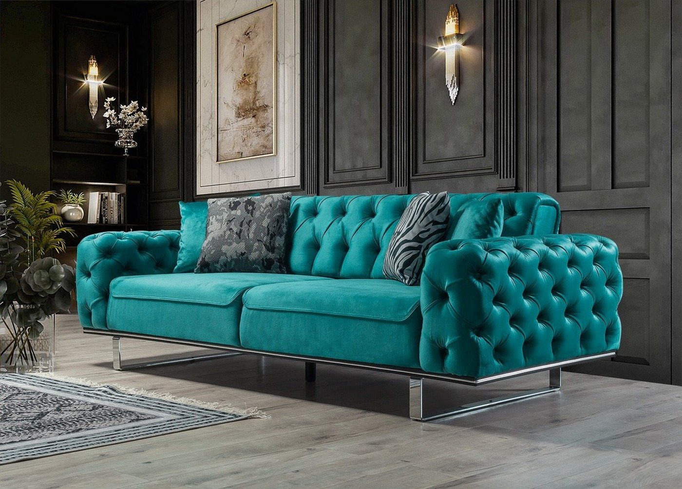 Villa Möbel Sofa Roma, 1 Stk. 3-Sitzer, mit Relax-/Bettfunktion durch umklappbare Rückenlehne Villa Möbel Sofa Roma, 1 Stk. 3-Sitzer, mit Relax-/Bettfunktion durch umklappbare Rückenlehne von Villa Möbel