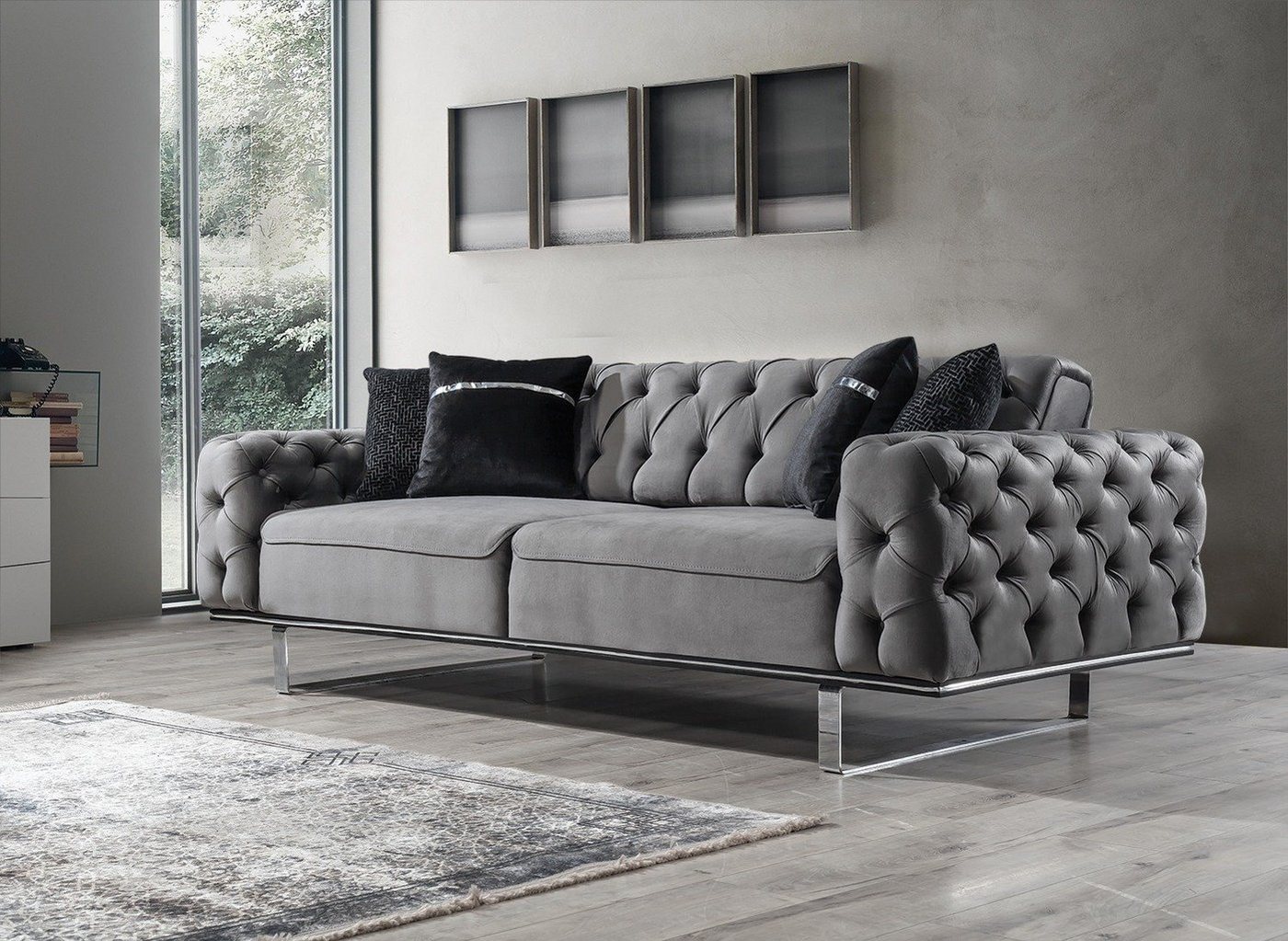 Villa Möbel Sofa Roma, 1 Stk. 3-Sitzer, mit Relax-/Bettfunktion durch umklappbare Rückenlehne Villa Möbel Sofa Roma, 1 Stk. 3-Sitzer, mit Relax-/Bettfunktion durch umklappbare Rückenlehne von Villa Möbel